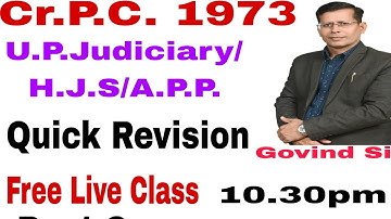 Criminal Procedure Code.1973 Quick Revision [ Part 2]