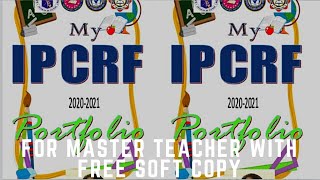 IPCRF PORTFOLIO  DESIGN for MASTER TEACHERS 2020-2021 with free soft copy screenshot 1