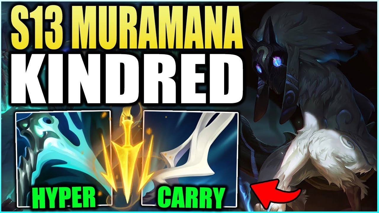 Muramana Kindred Is Hidden OP In Season13 W/ Essence Reaver! (1v9 Carry Build) - League of Legends