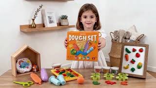 Play Dough Set for Kids 🍞 Easy At-Home Creative Play | Jarmelo Dough Set