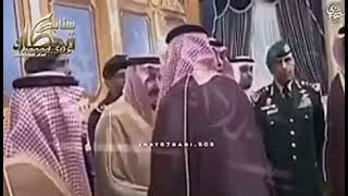 الملك سلمان حفظة الله وشيخ قحطان الامير سلطان بن خليل بن قرملة رحمه الله 💔 امير الفوج الديوان 👑