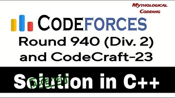 Codeforces Round 940 (Div. 2) and CodeCraft-23 | Problem Solution - (A. Stickogon ) in C++