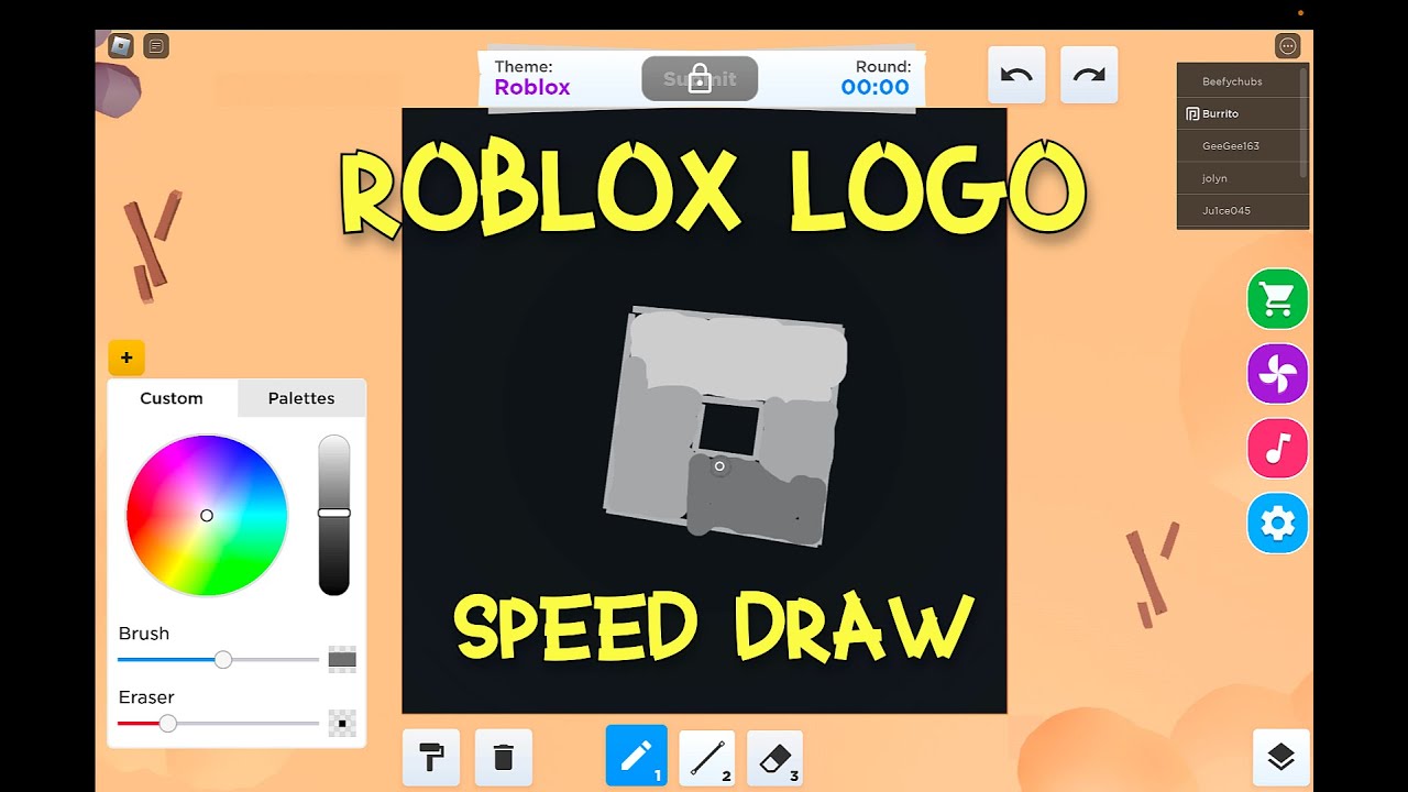 i was playing speed draw on roblox and I got 1st placee