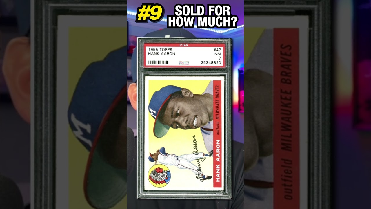 1955 Topps Hank Aaron #47 graded PSA 7 sold for how much on eBay