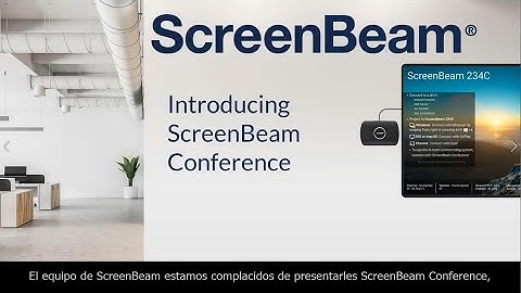 ScreenBeam Conference Demo con subtítulos