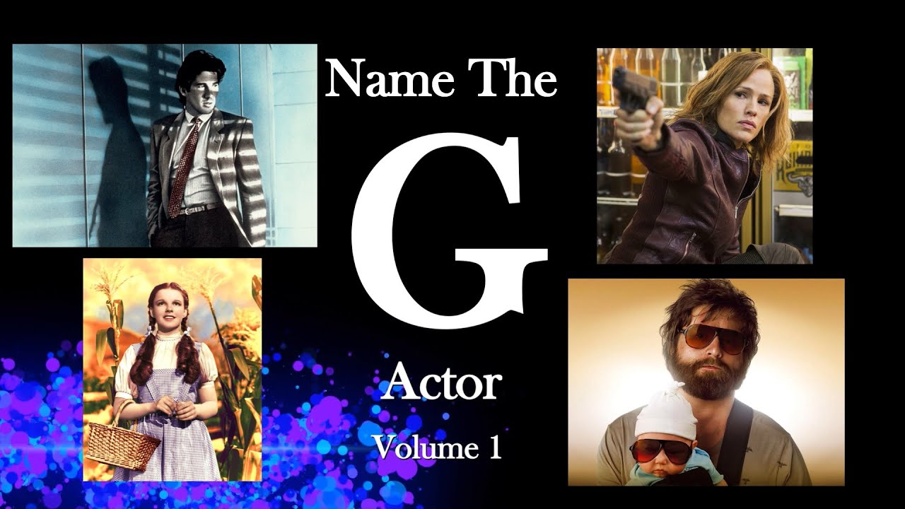 Name The 30 Actors With A "G" Surname From Titles And Images