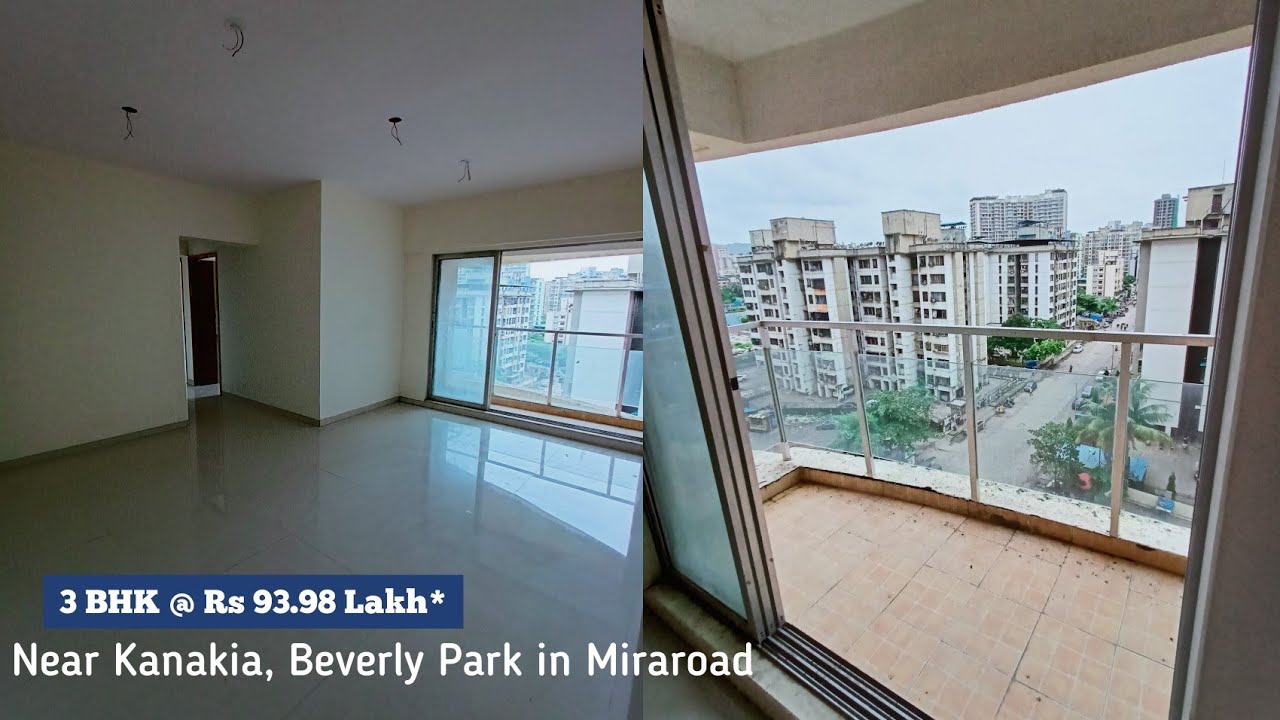3 BHK Flat for Sale Near Kanakia Beverly Park In Miraroad Rs 93.98