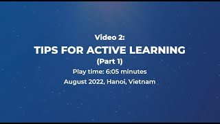 Tips for Active Learning (Part 1)