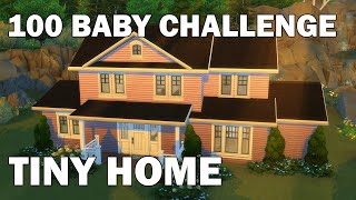 100 Baby Challenge TINY HOME (Sims 4 Speed Build)