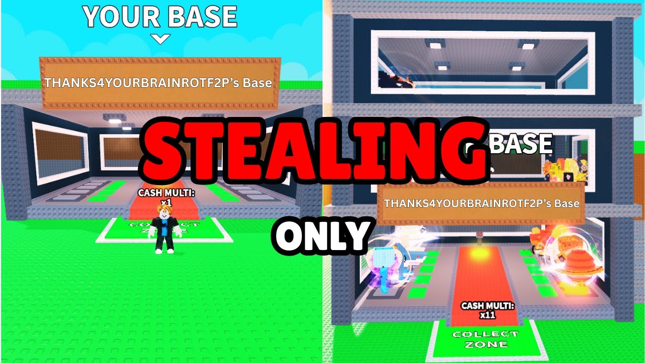 Noob to Pro But I Can ONLY STEAL in Steal a Brainrot!