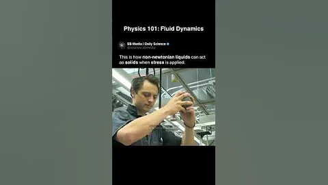 This Non-Newtonian Liquid Fights Back When You Hit It! 💥 #physics #shorts