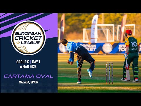 🔴European Cricket League 2023 | Group C, Day 1 | Cartama Oval, Malaga, Spain | T10 Live Cricket