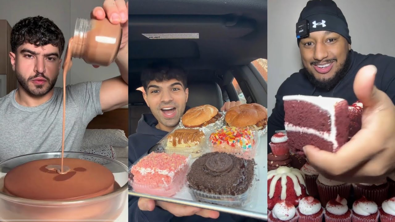 TIKTOK Mukbang Compilation |  Desserts and other sweets 🍰🥯🍪🍫🍩
