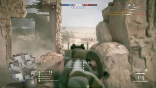 Battlefield 1... Accidental sniper double kill win