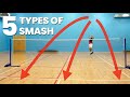 The 5 Different Smashes In Badminton