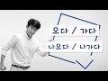 Why 오다 and 가다 are different from the English “come” and “go"