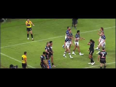 Cowboys vs West Tigers Murray Taulagi Try In Magic round.