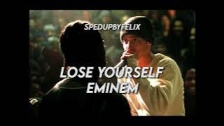 Download lagu Eminem - Lose Yourself (sped up reverb)