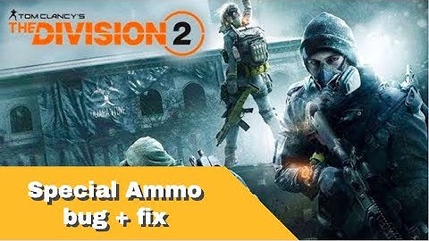 The Division 2 Special Ammo bug + fix