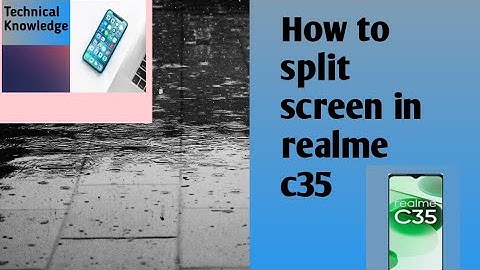 How to split screen in realme c35//Realme C35 phone me split screen kese kare