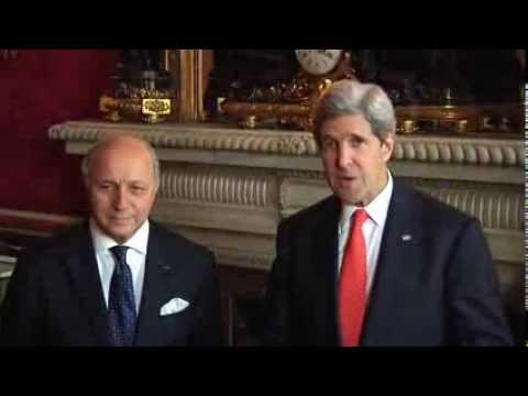 Rencontre John Kerry / Laurent Fabius (13/01/2014) ministère de la santé