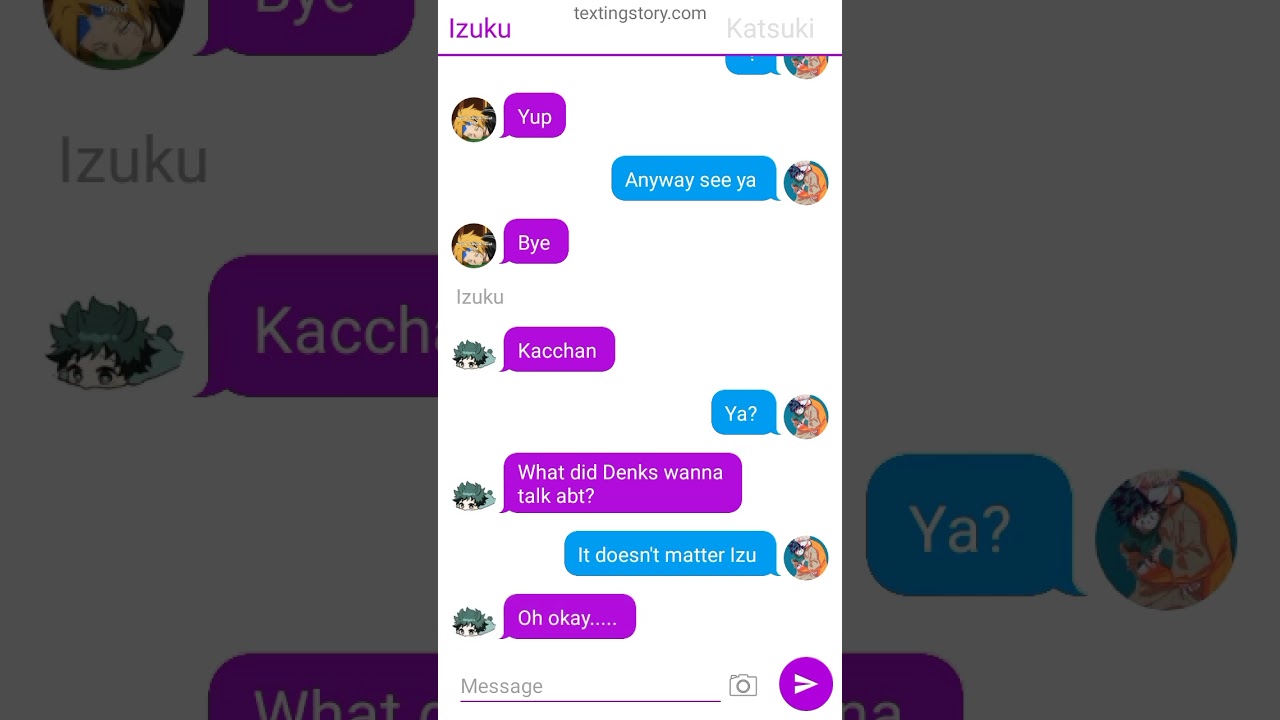 BakuDeku texting story (softish Katsuki) (Read disc) 