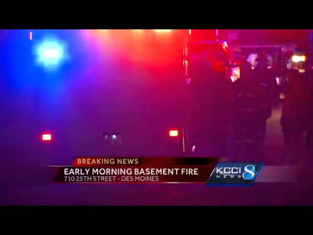 Woman escapes basement fire
