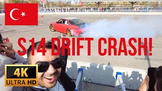 Nissan S14 Drift Crash – Ankara Car Show Chaos 4K