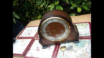 Vintage  Smiths Westminster Chimes Mantle Clock  See Video