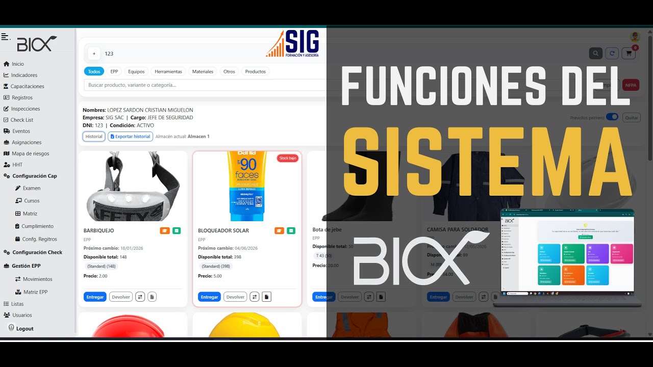 BIOX: Tu sistema de gestión potenciado por IA // Guía para el USUARIO