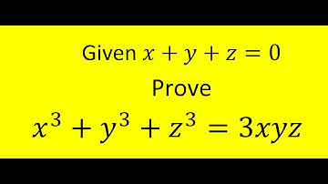 Elementary Symmetric polynomial substitutions aid in showing x^3 + y^3 + z^3 = 3xyz, if x + y + z =0