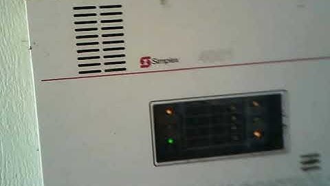 Simplex 4001 fire alarm panel