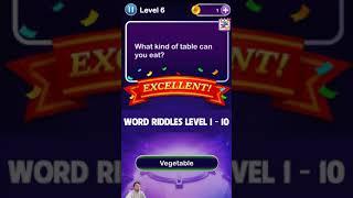 Word Riddles Level 1 - 10 Walkthrough screenshot 1