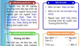 Chương trình Thạc sĩ Toán ứng dụng - HCMUS screenshot 2