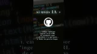 Trucazo! GitHub + IA | me das GRACIAS luego