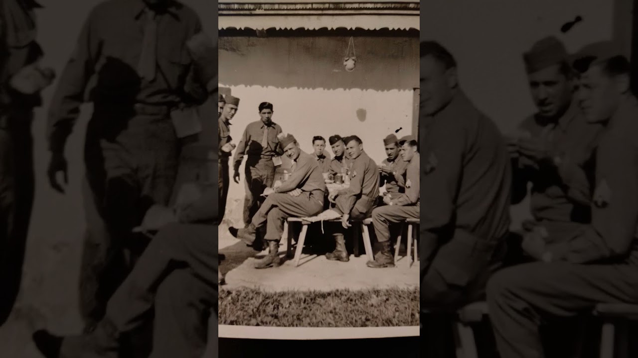 286th Combat Engineering Battalion WW2 1945, Picture is coming to life using AI....