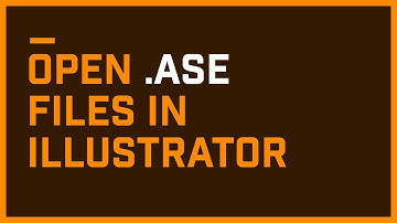 How to open ASE swatch files in Illustrator