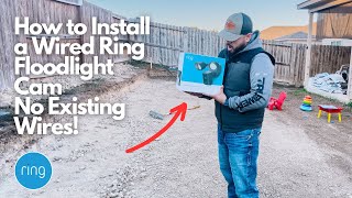 How to Install a Ring Floodlight Cam (No Existing Wires/Device) | POV