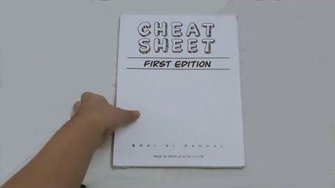 cheat sheet by bkp😄 detailed review