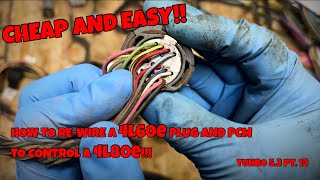 CHEAP AND EASY!! RE-WORKING 4l60e WIRING TO 4l80e - TURBO 5.3 Pt. 13