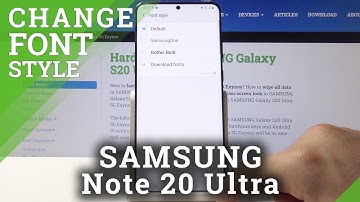 How to Change Font Style in SAMSUNG Galaxy S20 Ultra 5G – Change Font Style