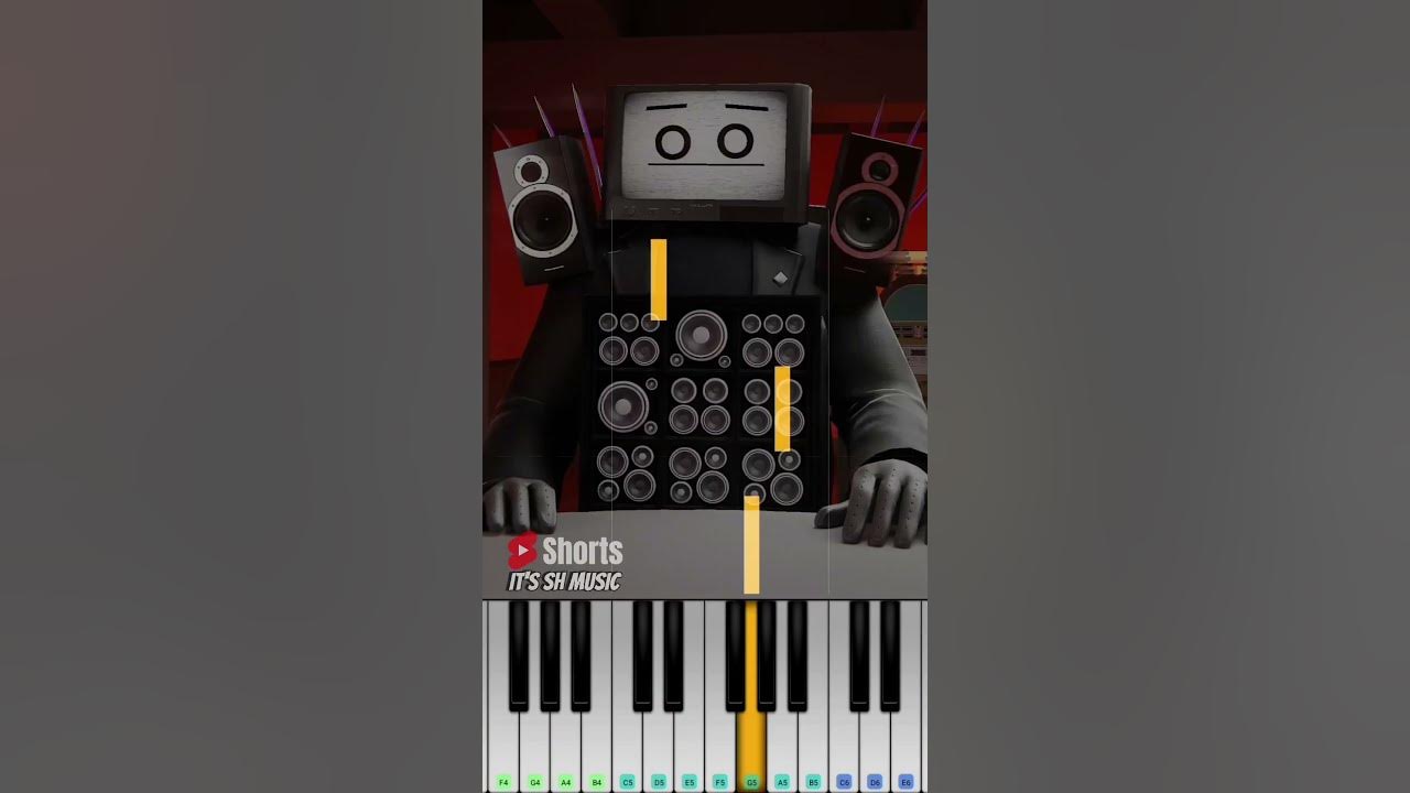 Why are you Blinking so much - skibidi toilet Animation (@DOM_Studio) | Easy Piano Tutorial