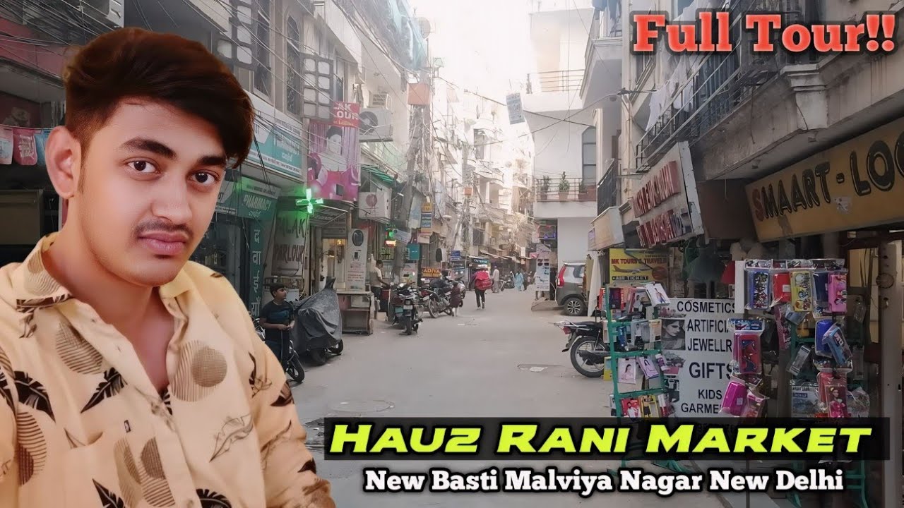 Hauz Rani New Basti Market, Malviya Nagar New Delhi (आज नाज़िया पूरे घर की सफाई की है)