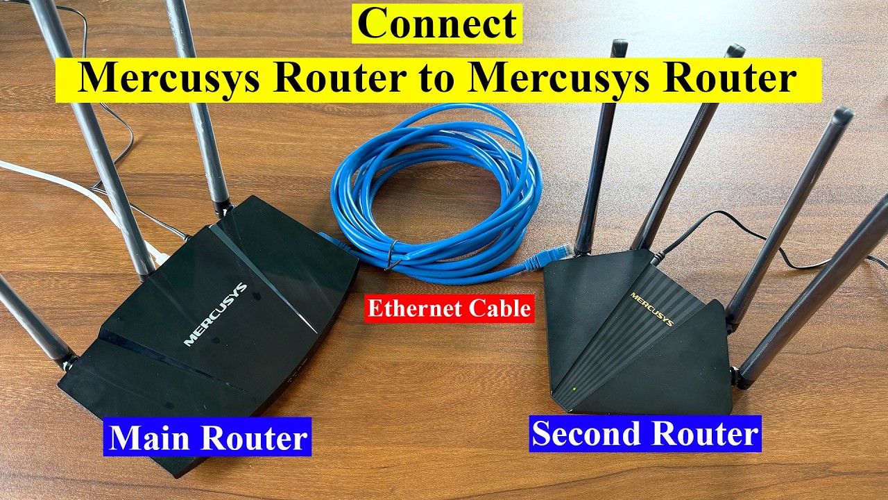 How to connect Mercusys router to Mercusys router using ethernet cable ...