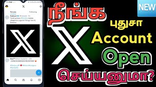 How To Create X New Account Tamil X Account Open Taml Rek