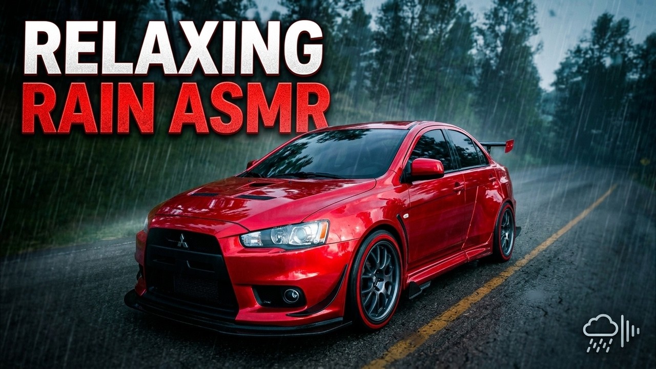 YouTube에서 Relaxing Heavy Rain Sounds with Mitsubishi Lancer Evolution 보기 YouTube에서 Relaxing Heavy Rain Sounds with Mitsubishi Lancer Evolution 보기