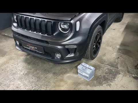 JEEP RENEGADE BATTERY REPLACEMENT HOW TO CHANGE BATTERY RENEGADE BU520 BATTERIE WECHSELN DIY