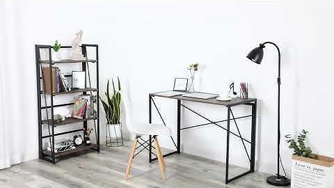 Best Computer Desk Modern Simple Study Desk Industrial Style Folding Laptop Table for Home