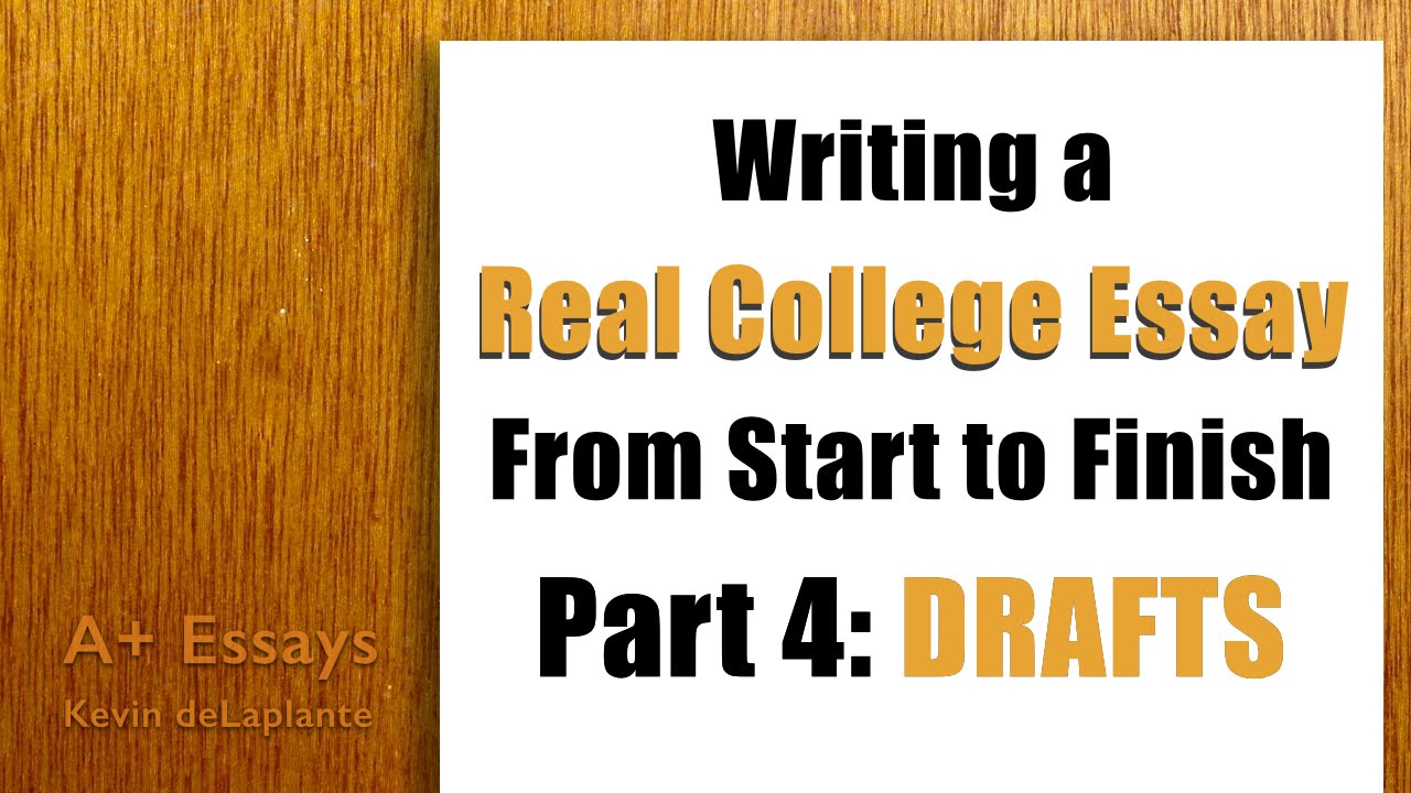 how to write a college essay draft