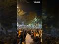 В Тбилиси оппозиция установила палаточный лагерь #shorts